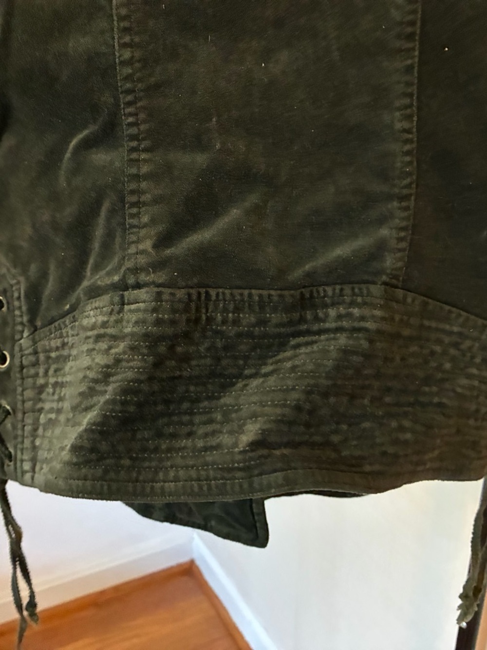 Women's Green  Moto Jacket by BNCI - size small - Picture 5 of 5